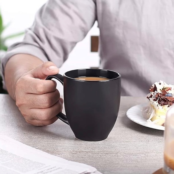 CUSTOM TEXT - DOWAN 16oz Matte Black Mug SET - White Vinyl - BRIDE GROOM WEDDING - Picture 7 of 9